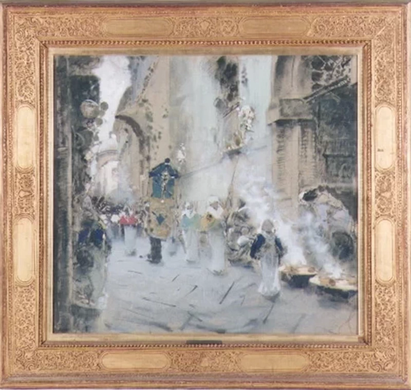 Francesco Paolo Michetti - 141, processone del venerdì Santo, Museo di Capodimonte, Napoli
